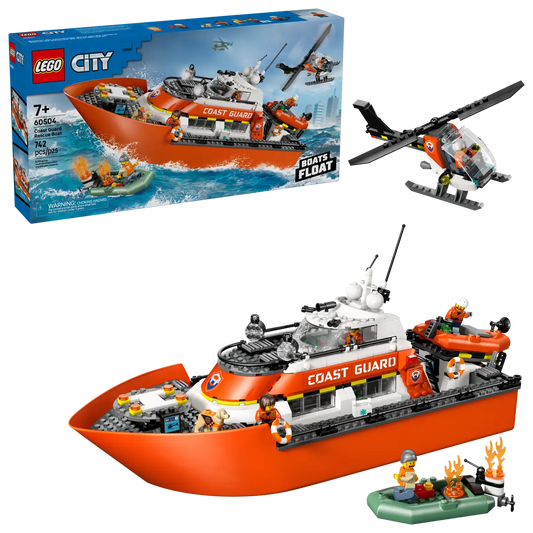 Coast Guard Rescue Boat & Helicopter 60504, Lego City