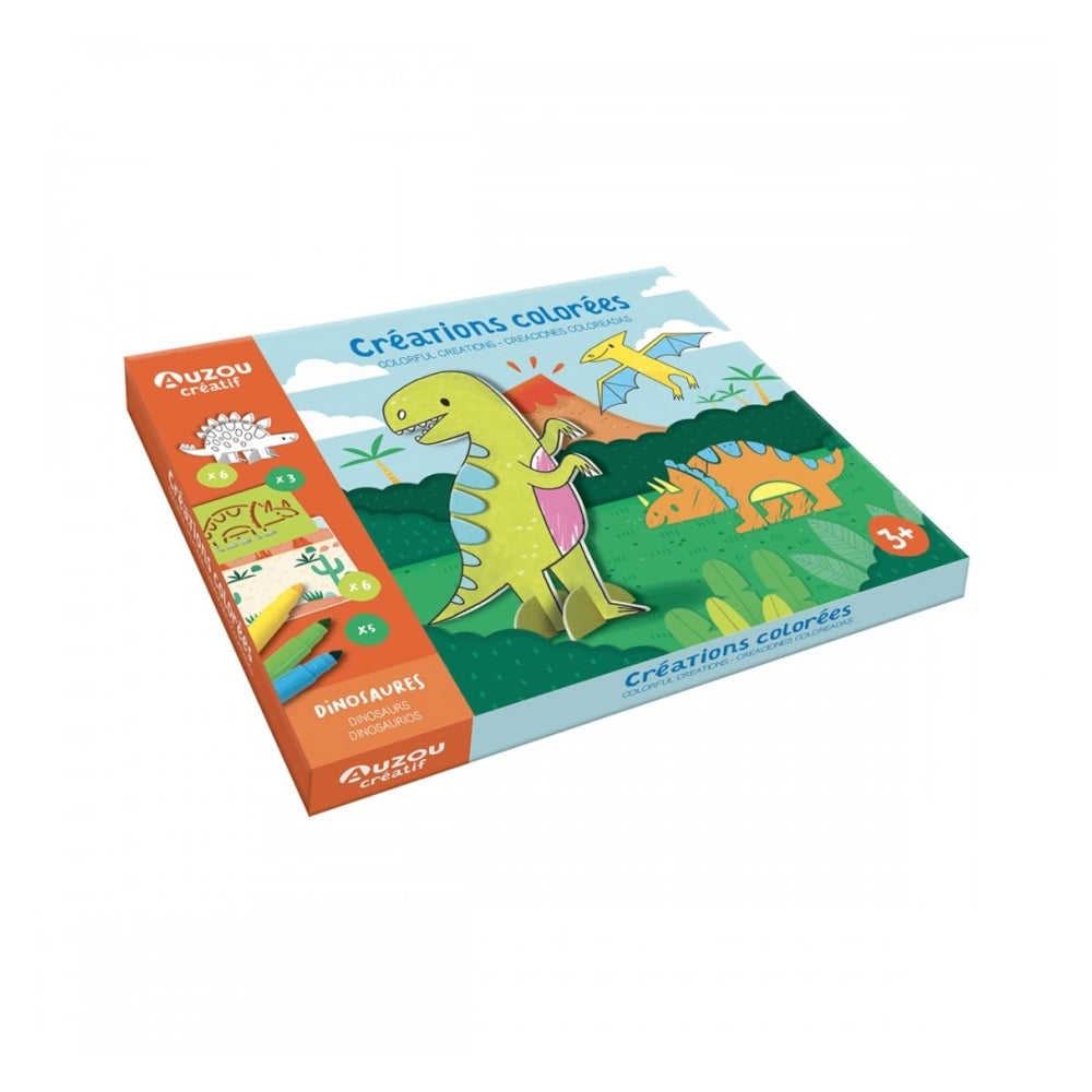 Colourful Creations: Dinosaurs, AUZOU