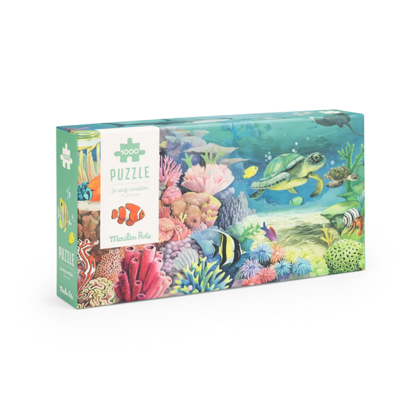Coral Reef Puzzle 1000 pcs: Tout Autour du Monde, Moulin Roty