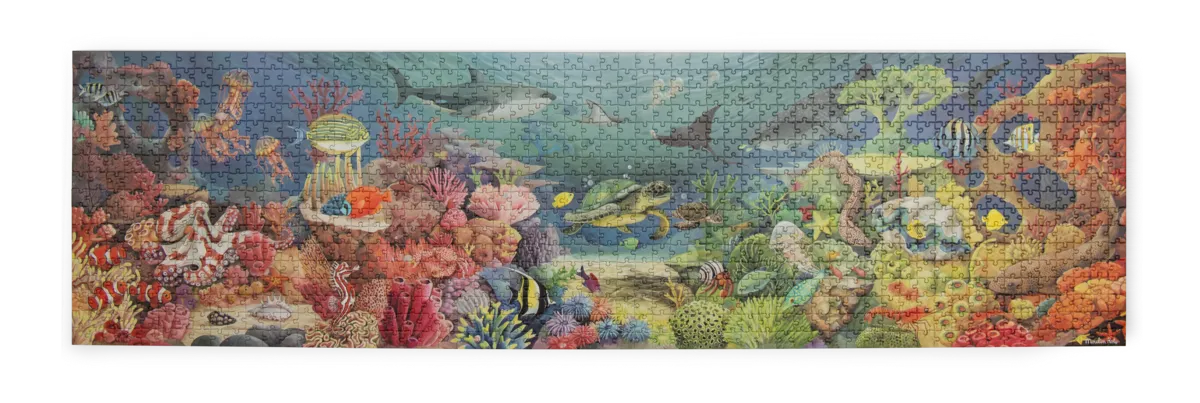 Coral Reef Puzzle 1000 pcs: Tout Autour du Monde, Moulin Roty