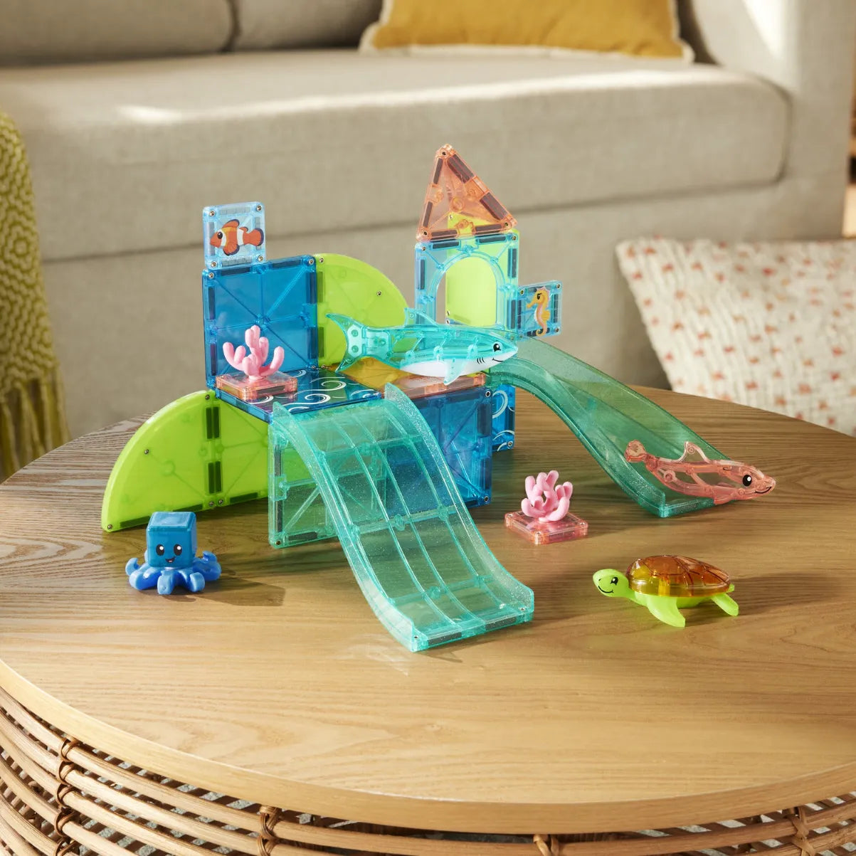 Magnetic Building Set 25-Piece: Coral Reef, Magna-Tiles