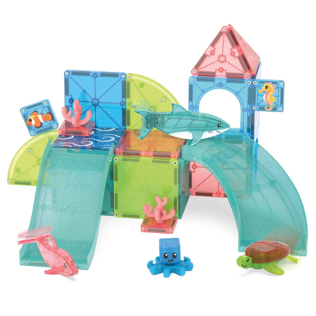 Magnetic Building Set 25-Piece: Coral Reef, Magna-Tiles