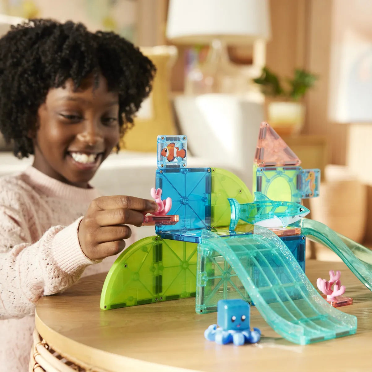Magnetic Building Set 25-Piece: Coral Reef, Magna-Tiles