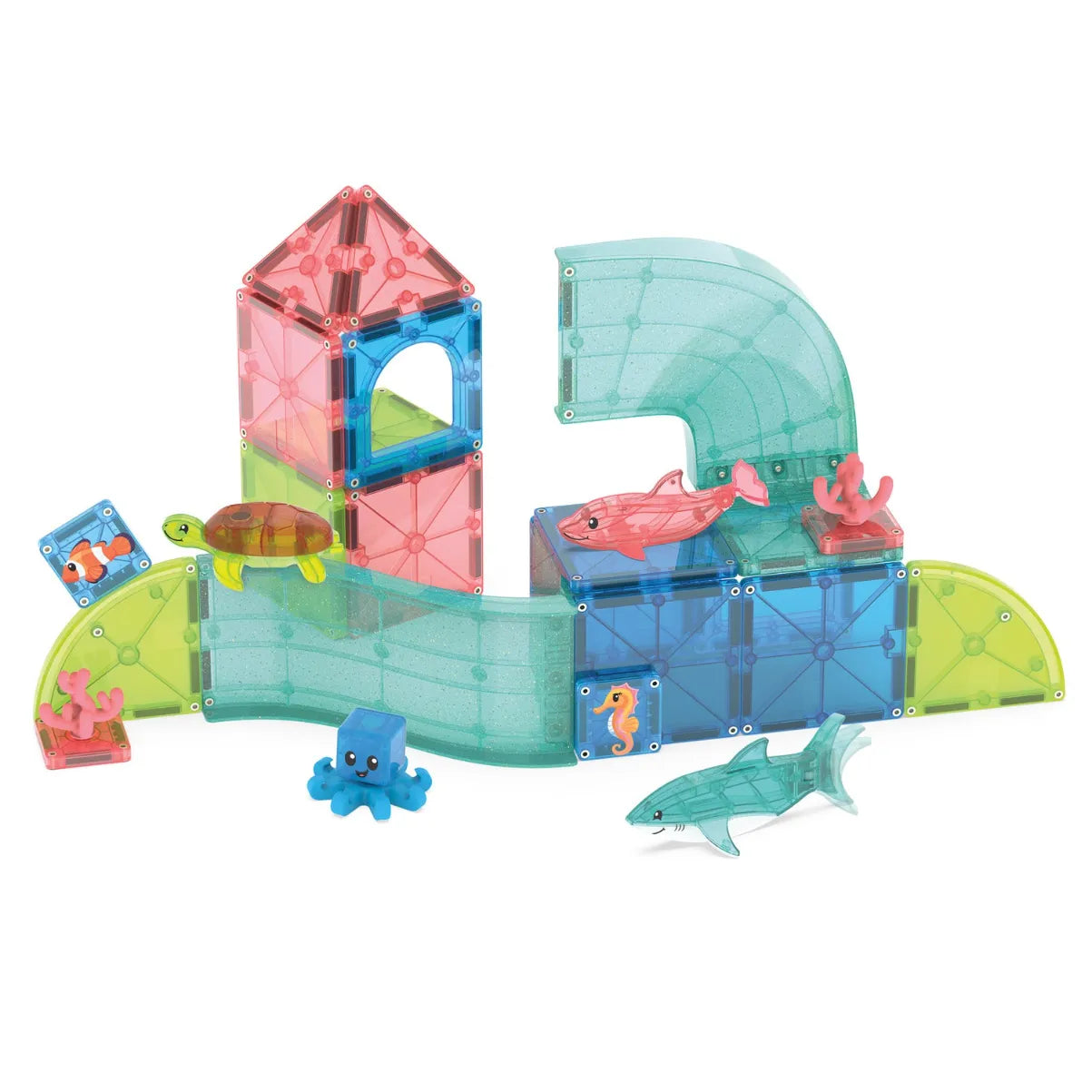 Magnetic Building Set 25-Piece: Coral Reef, Magna-Tiles