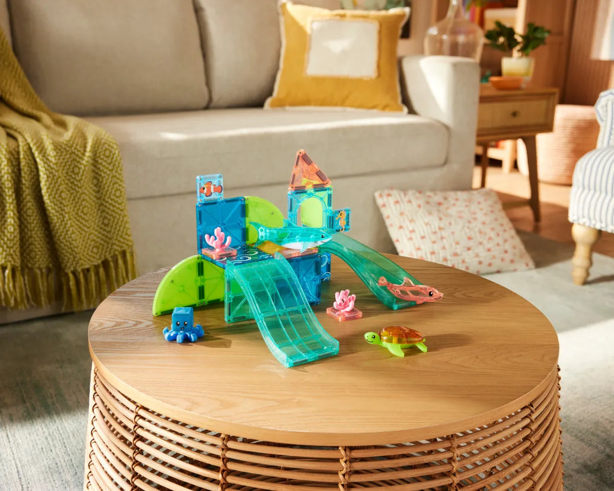 Magnetic Building Set 25-Piece: Coral Reef, Magna-Tiles