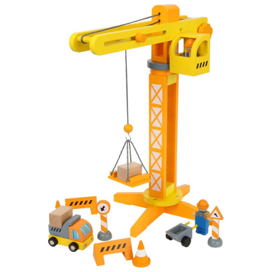 Crane with Construction Site Accessories, Small foot