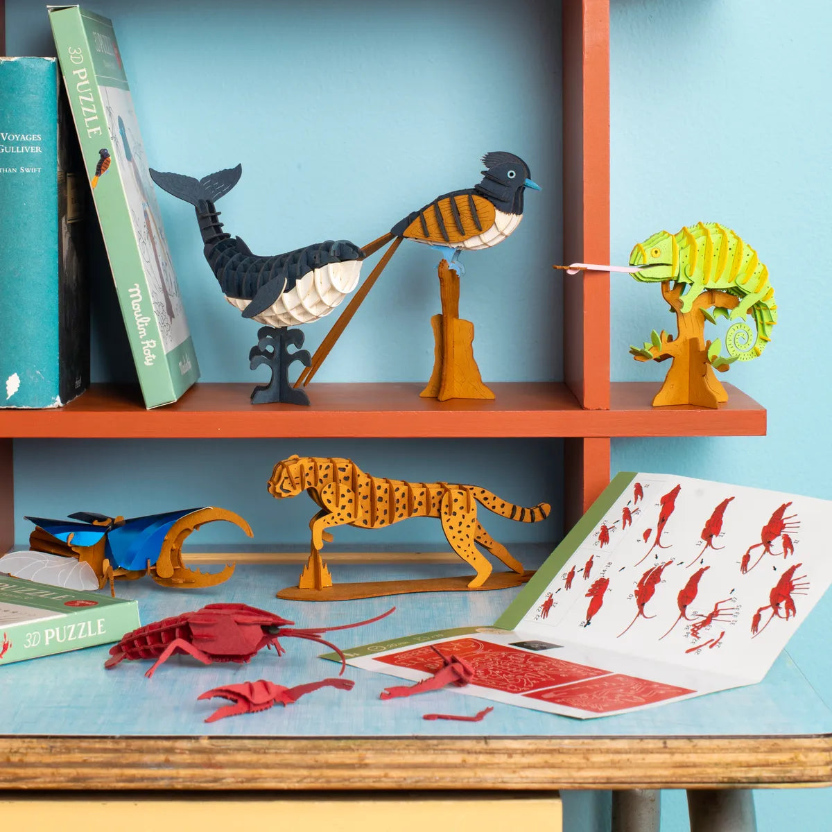 Crayfish 3D Puzzle for 3+: Tout Autour du Monde, Moulin Roty