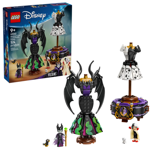 LEGO Disney Maleficent’s and Cruella De Vil’s Dresses 43262