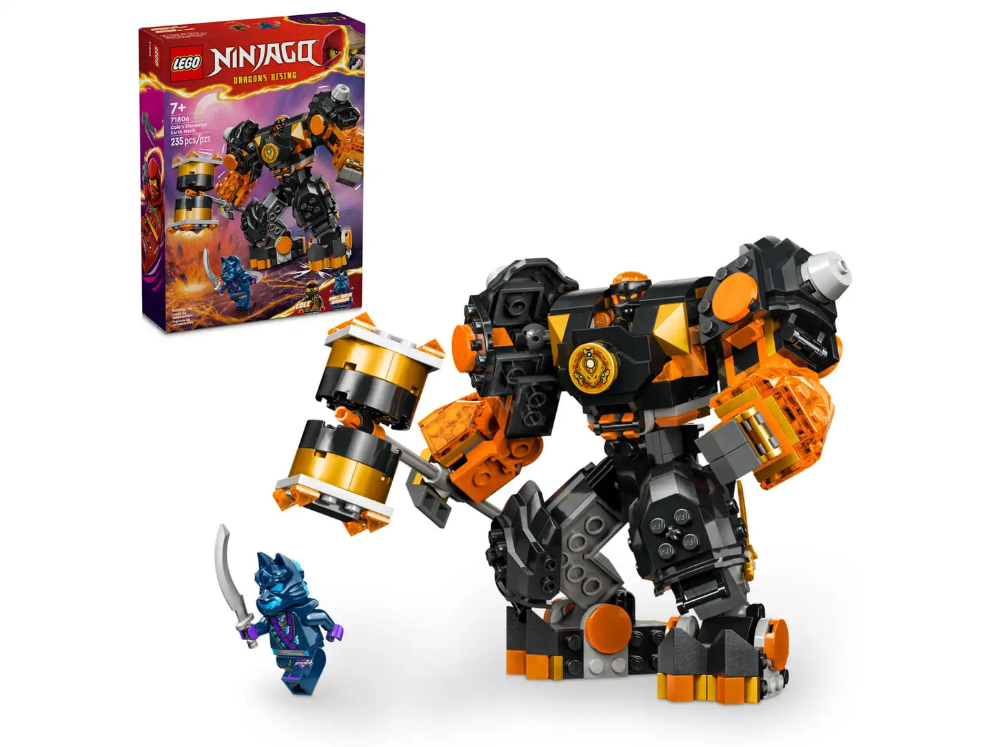 LEGO NINJAGO Cole’s Elemental Earth Mech 71806