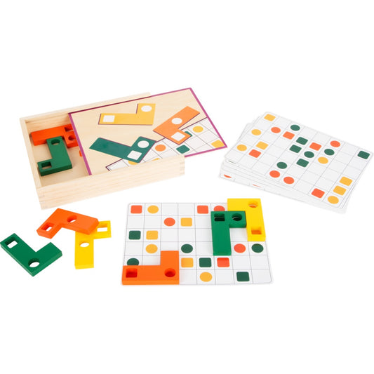 Geometric Shapes Wooden Learning Puzzle, Small Foot