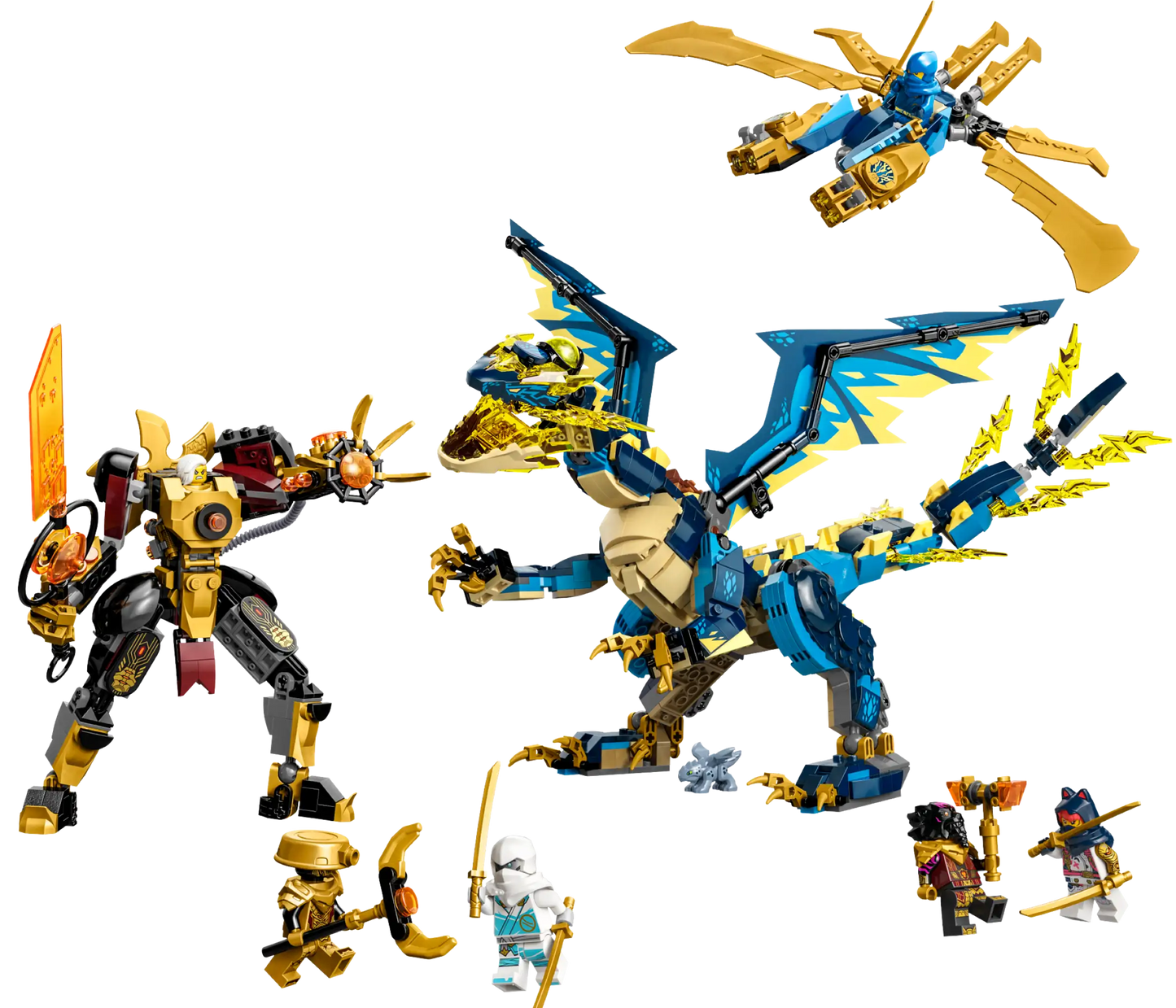 LEGO NINJAGO® Dragons Rising TV series with Elemental Dragon vs. The Empress Mech 71796