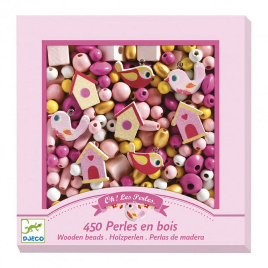 Djeco For older children - Beads and Jewellery Wooden beads, bird