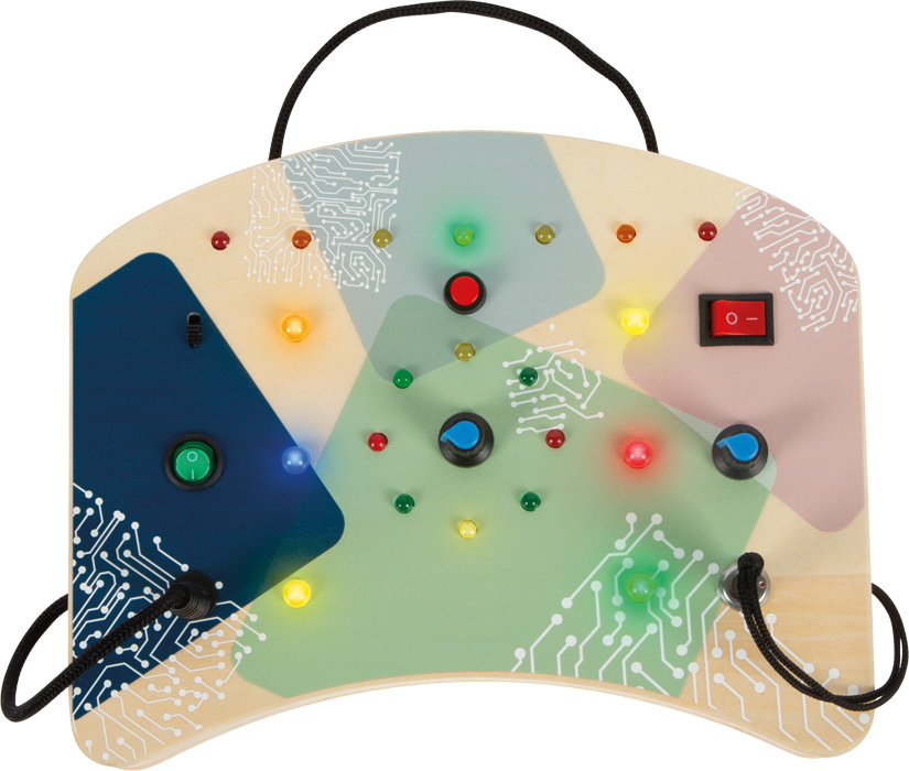 Motor Activity Board LED Light and Switches, Small foot