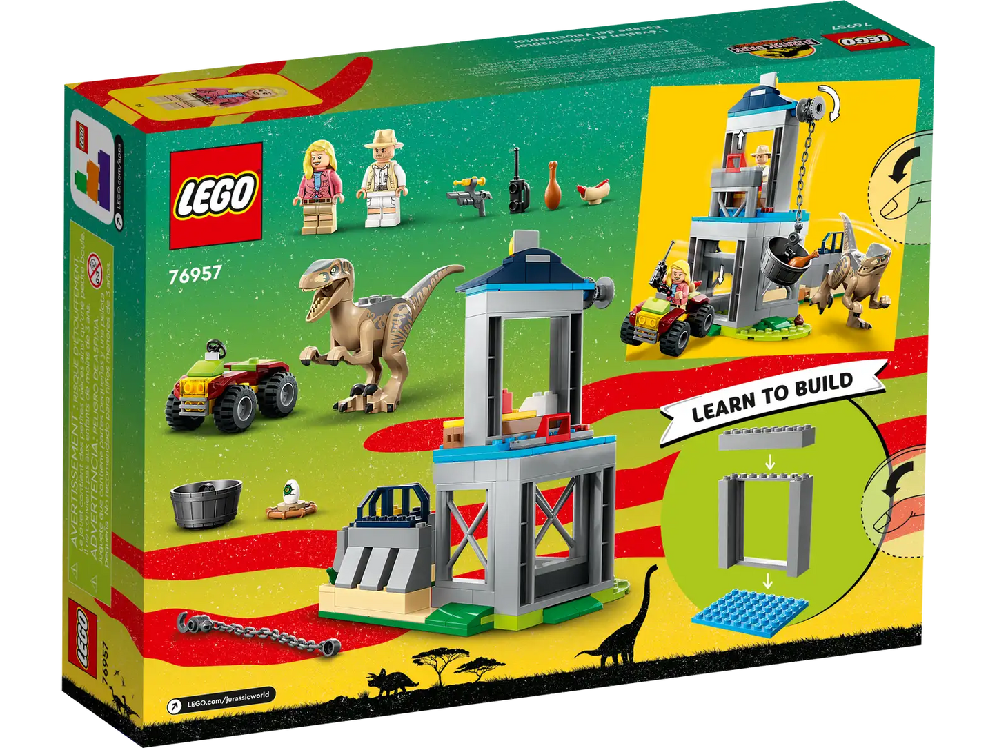 LEGO Jurassic World Velociraptor Escape 76957