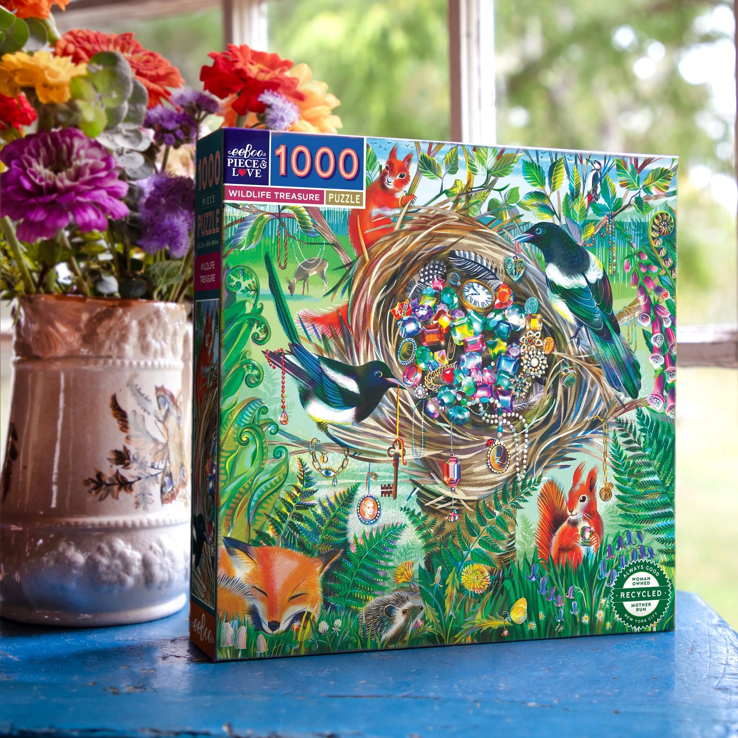 PUZZLE WILDLIFE TREASURE 1000PCS, eeBoo