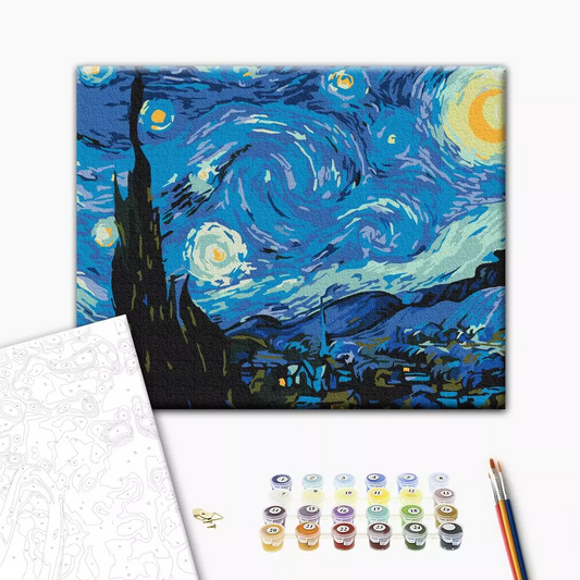 The Starry Night Paint by Numbers, Brushme