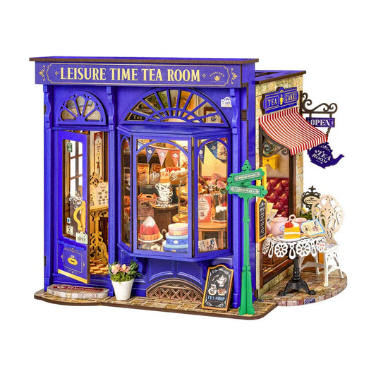 Rolife Leisure Time Tea Room DIY Miniature House DG171