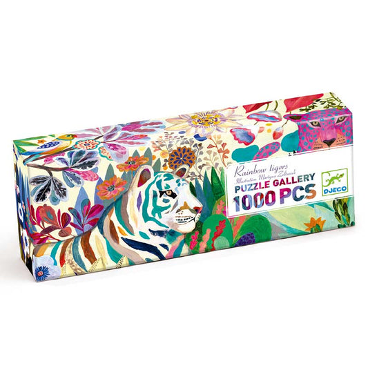 Djeco Puzzles gallery Rainbow Tigers - 1000pcs