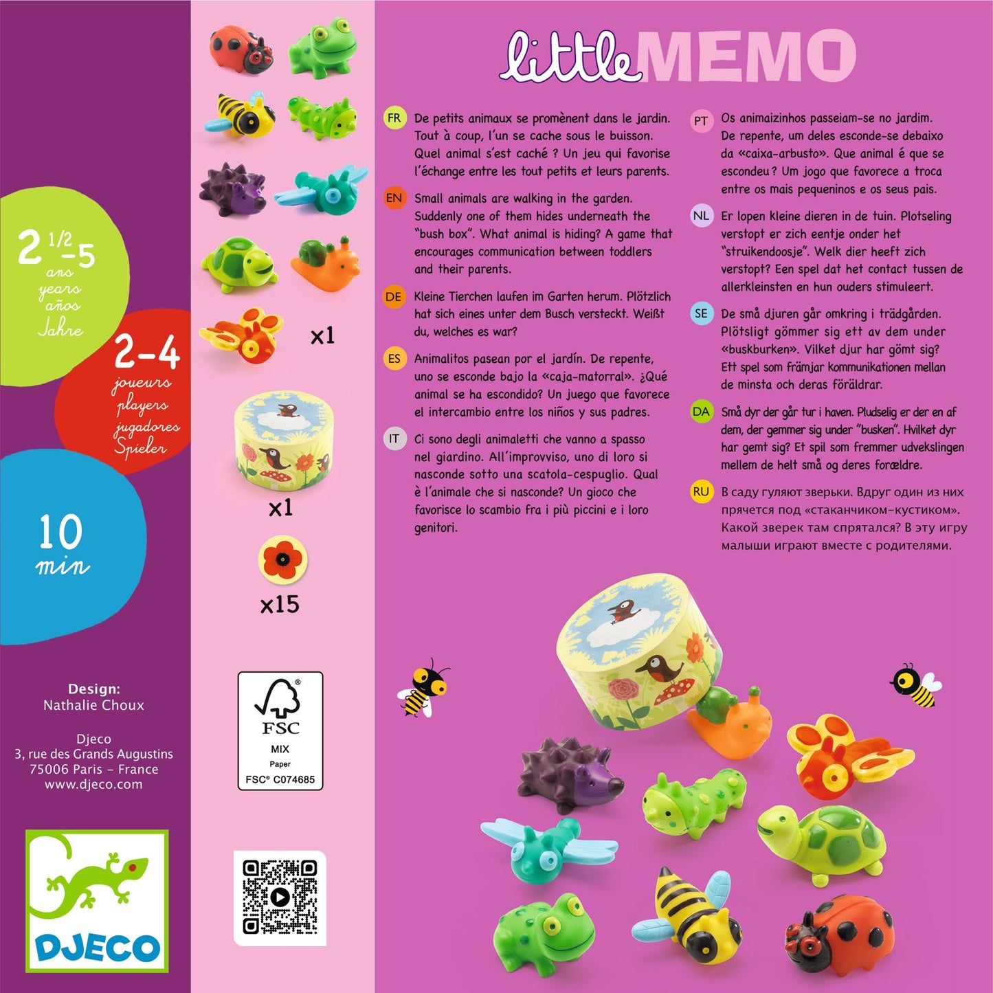 Little Memo, Toddler Memory Game, 2+, Soft PVC Character Recognition Game