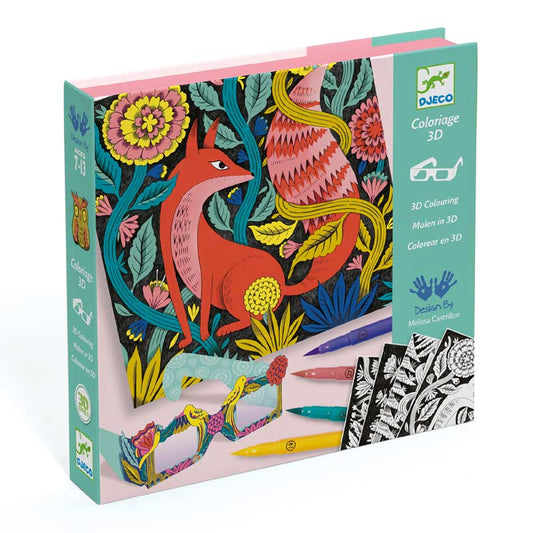 Design For older children - Felt tips Fantasy forest 3D, Djeco