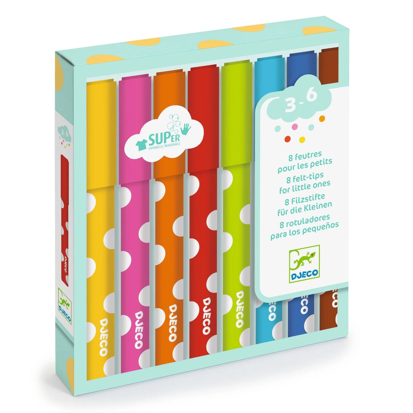 Djeco 8 Felt Tips for Little Ones
