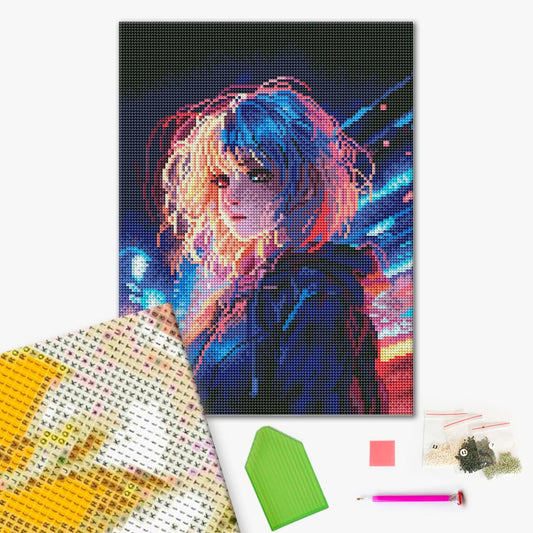 Cyberpunk Diamond painting, Brushme