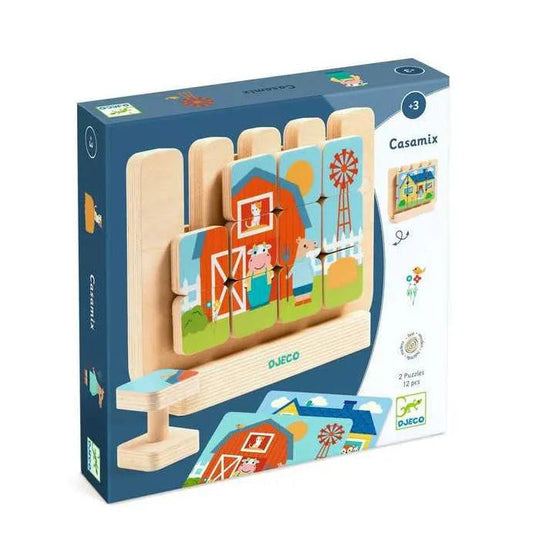 Vertical Wooden Puzzle: Casamix, Djeco