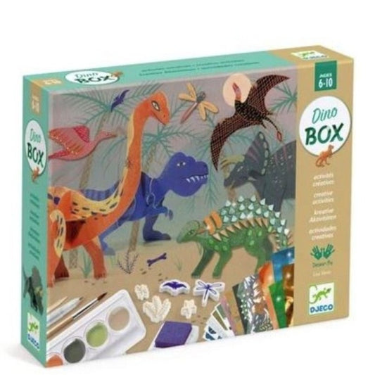 The world of dinosaurs, 6 in 1 Creative activities, Djeco