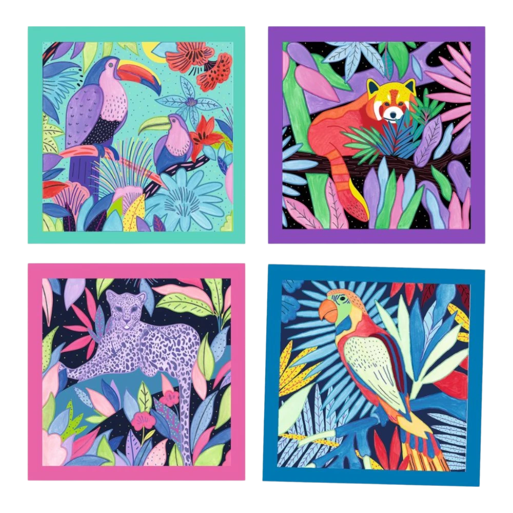 Paint by Number Set 5+: Selva Jungle, Djeco