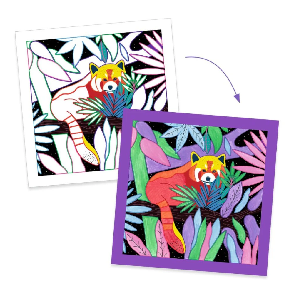 Paint by Number Set 5+: Selva Jungle, Djeco