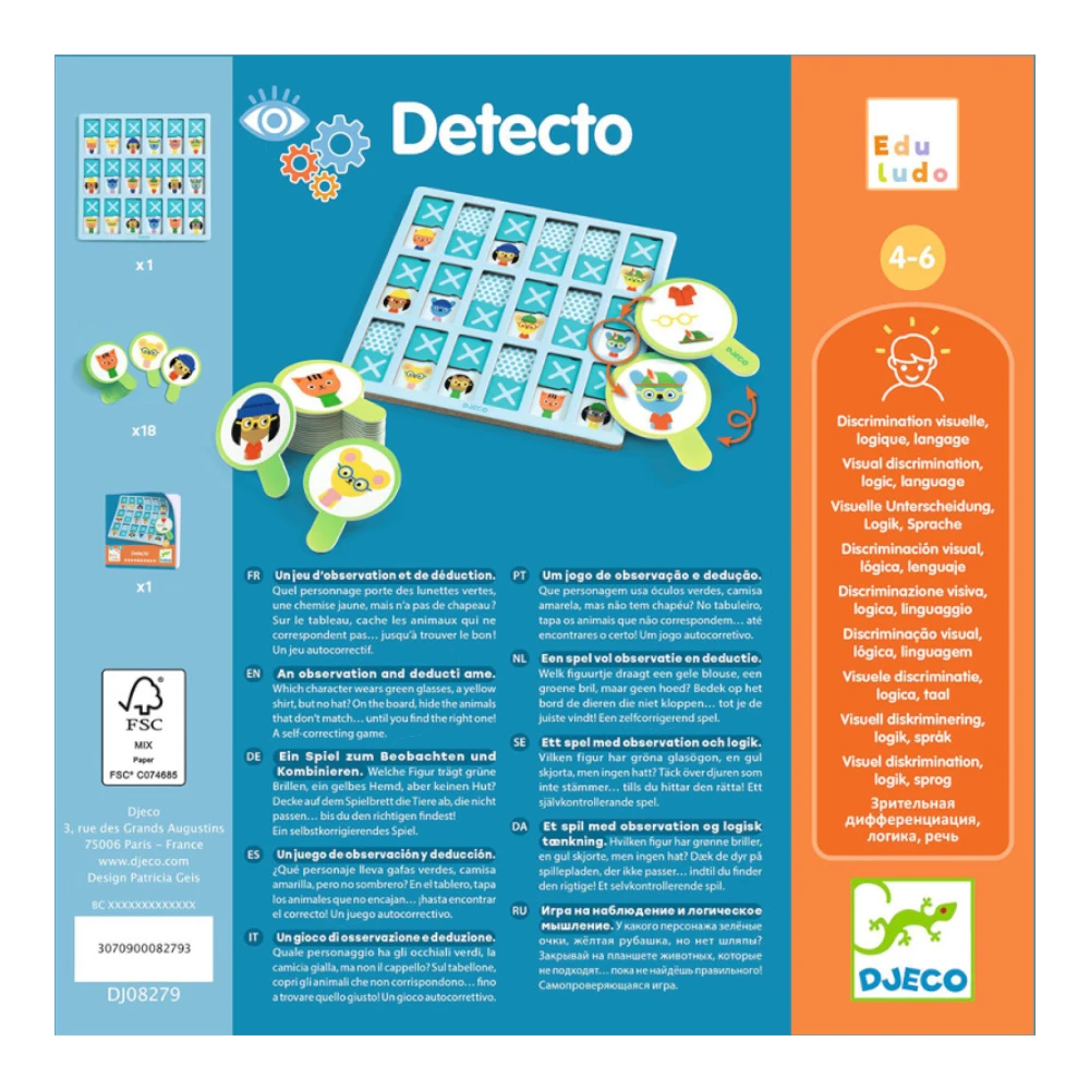 Matching Game 4+: Detecto Bla Bla Animals, Djeco