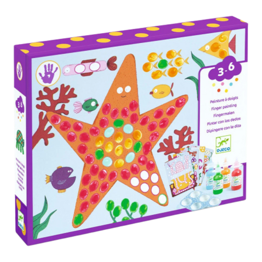 Finger Painting Set 3+: Dots and Fish, Djeco