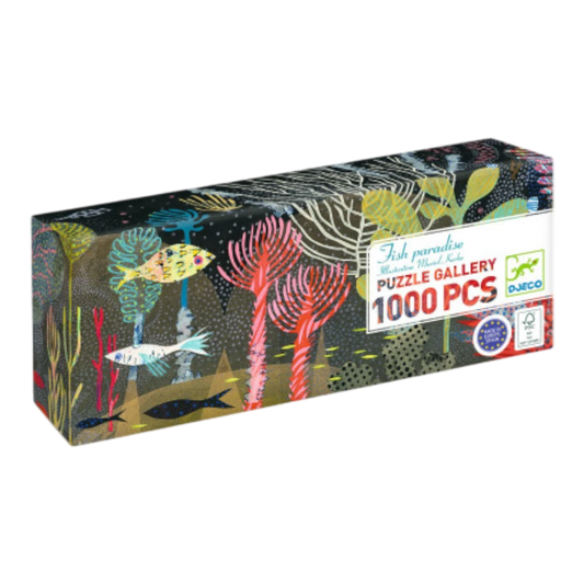 Puzzle 1000pcs 9+: Fish Paradise Gallery Puzzle, Djeco