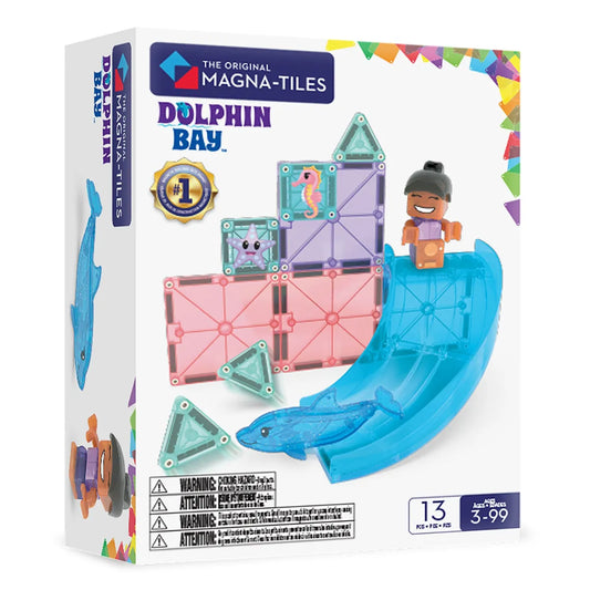 Magnetic Building Set 13-Piece: Dolphin Bay, Magna-Tiles