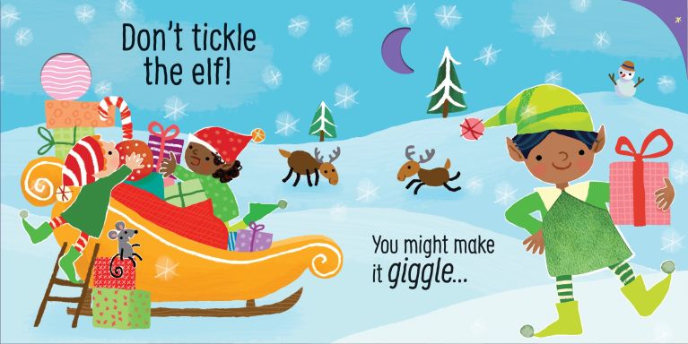 Sensory book: Don't Tickle Santa!, Usborne