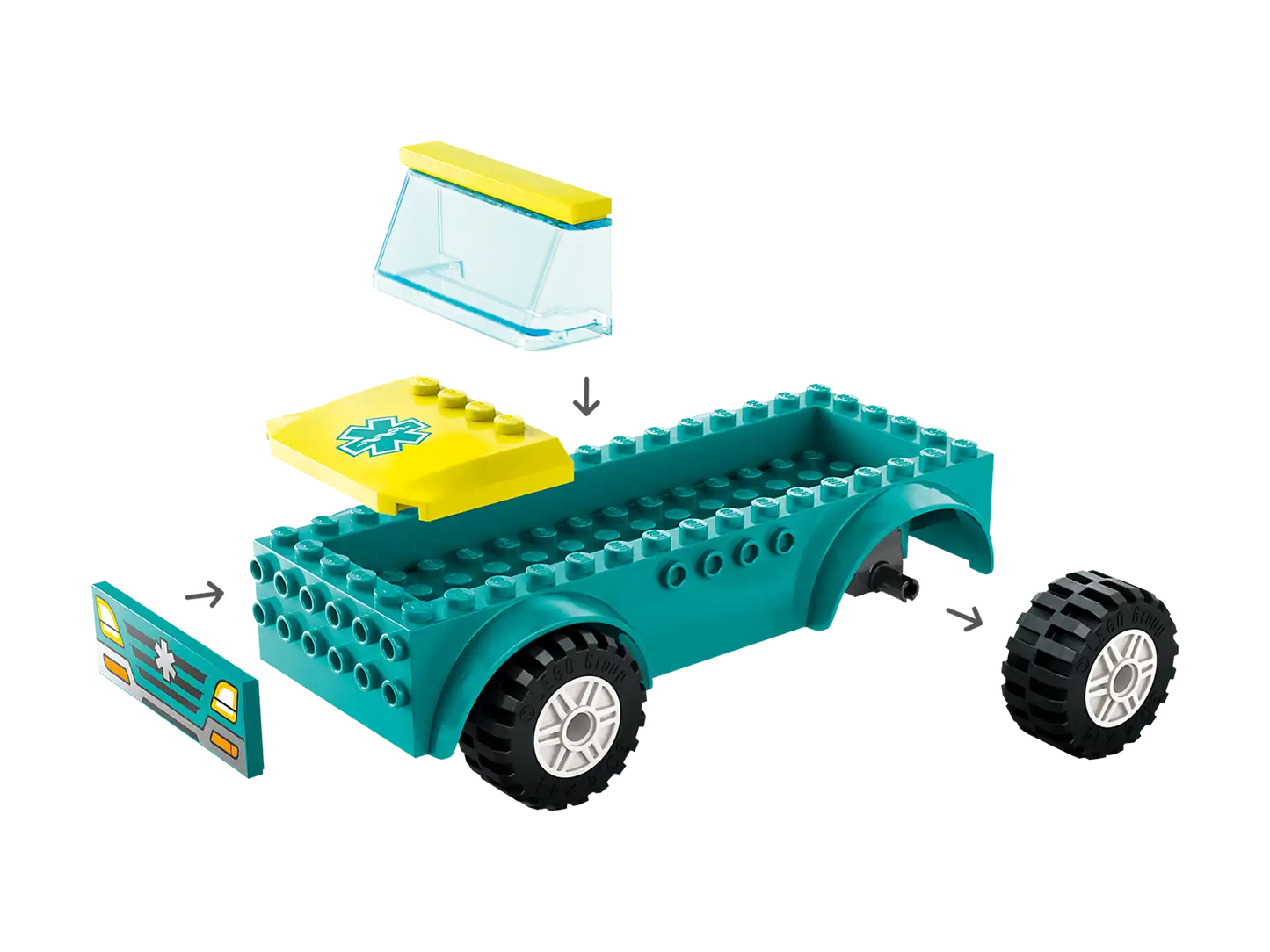 LEGO® City Emergency Ambulance and Snowboarder 60403