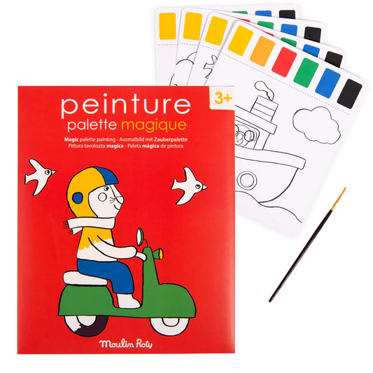 Magic palette painting Les Popipop, Moulin Roty