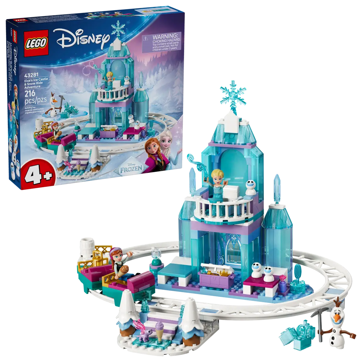 Elsa's Ice Castle & Snow Ride Adventure 43281, Lego Disney