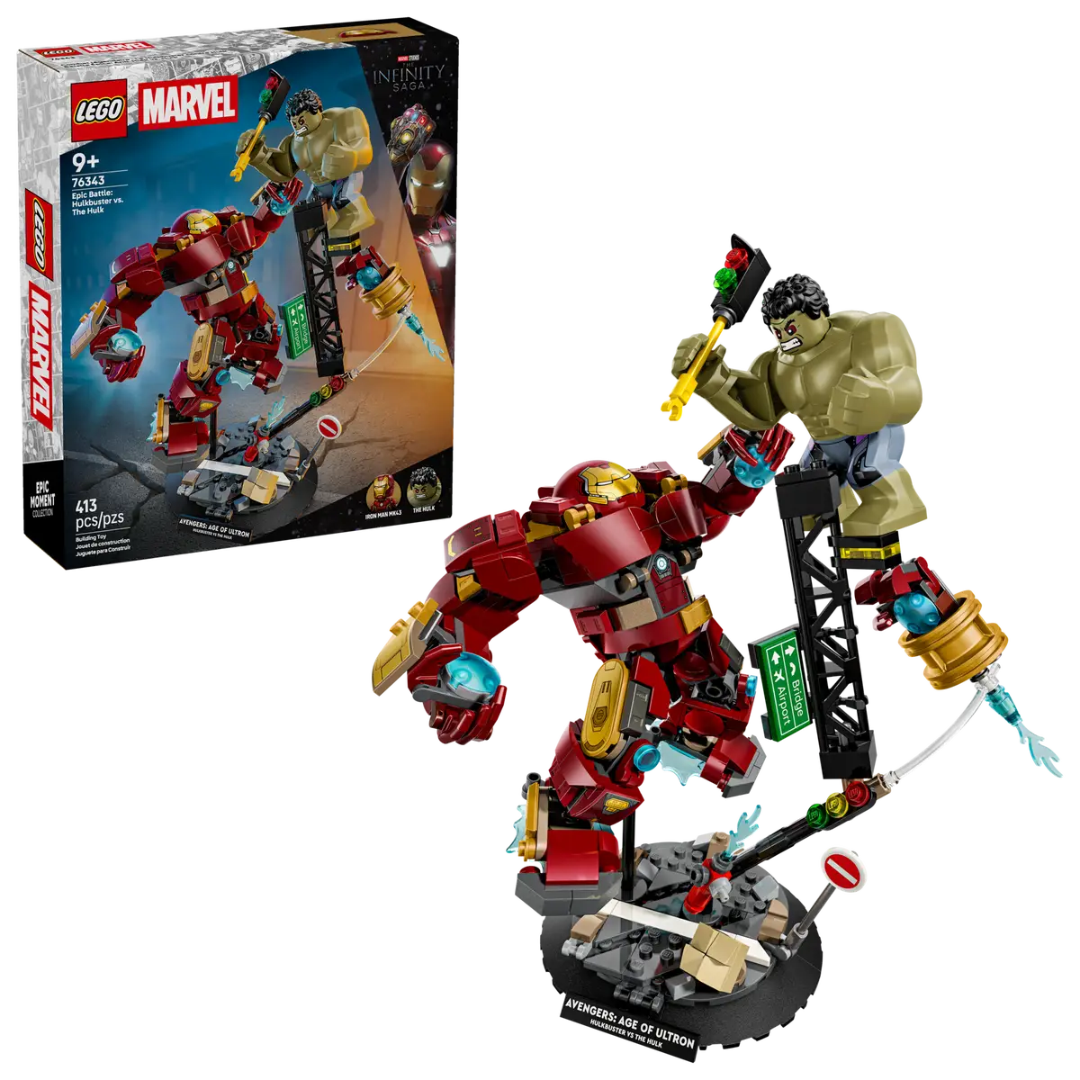 Epic Battle: Hulkbuster vs. The Hulk 76343, Lego Marvel