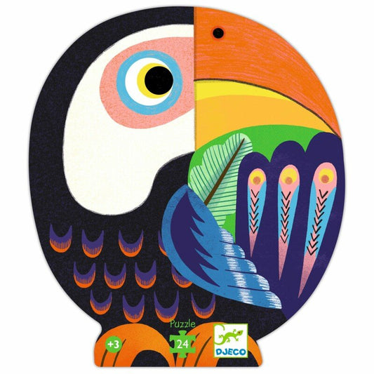Silhouette puzzles Coco the Toucan 24 pcs, Djeco