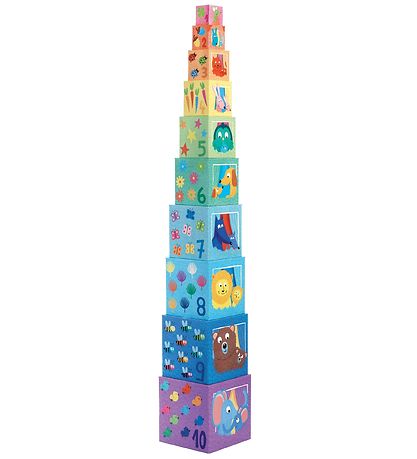 Rainbow Stacking Blocks, Djeco