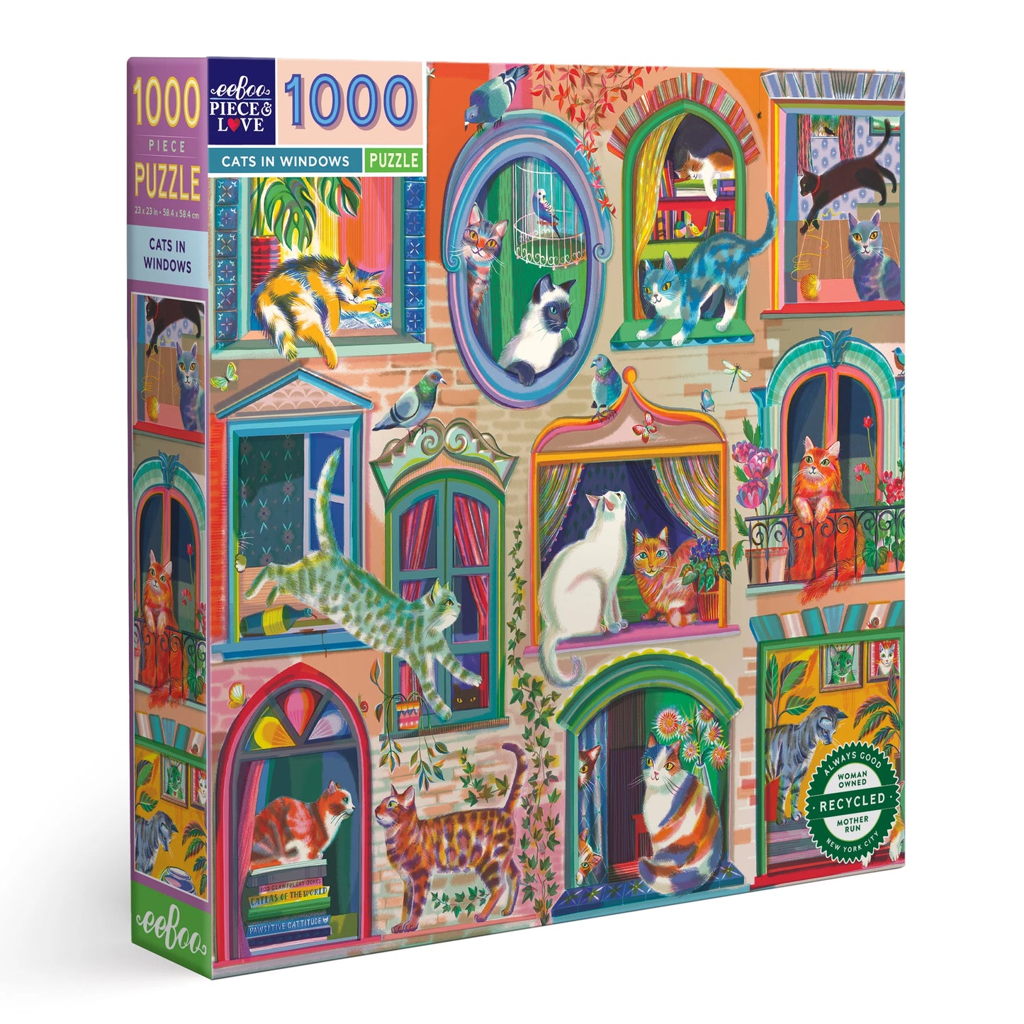 EEBOO PUZZLE 1000 CATS IN WINDOWS