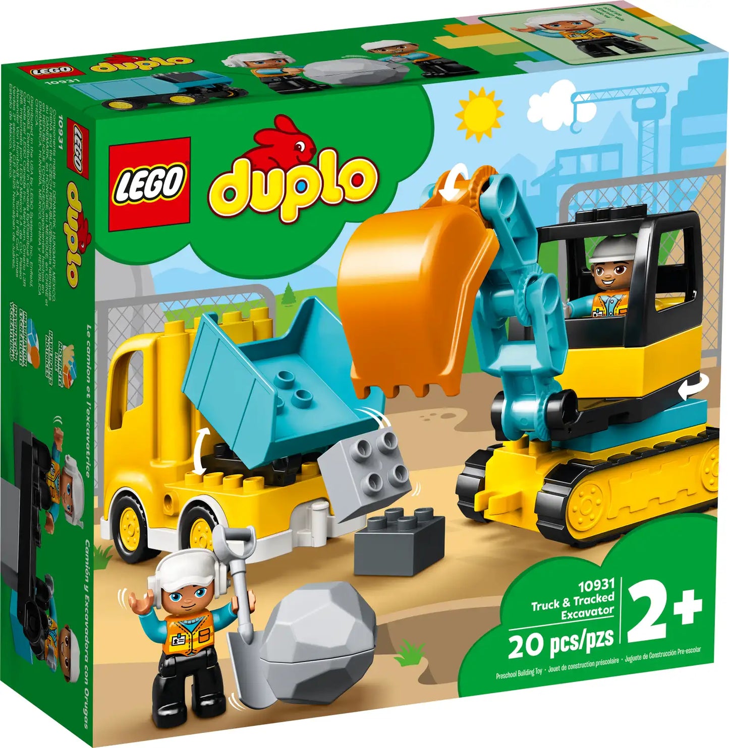 LEGO® DUPLO® Truck & Tracked Excavator 10931