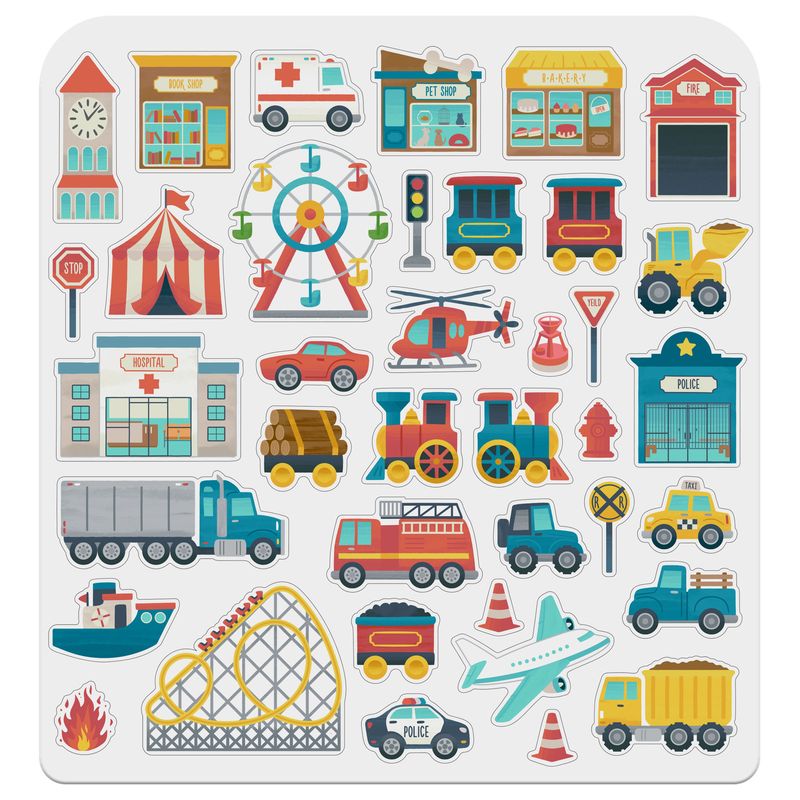 REUSABLE STICKER BOOK CITY