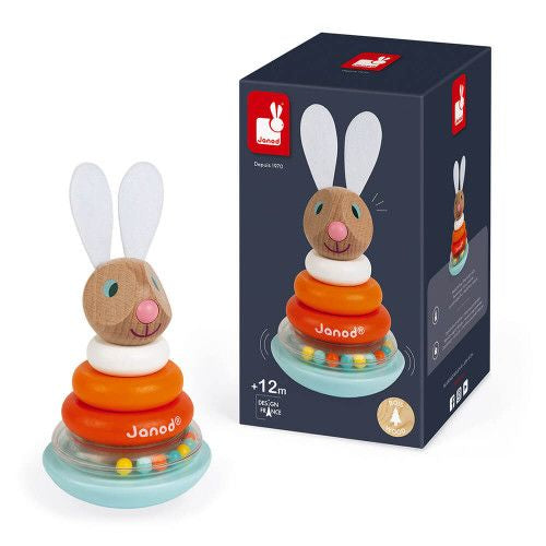 Janod Lapin Stackable Roly-Poly Rabbit