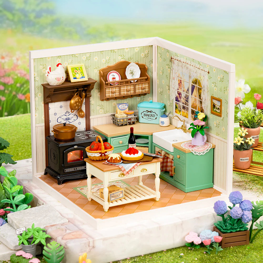 DIY Miniature House: Farmhouse Kitchen DW024, Rolife