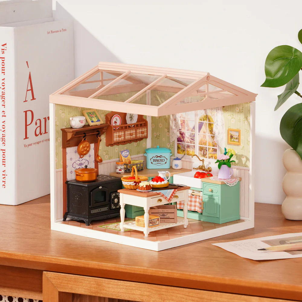 DIY Miniature House: Farmhouse Kitchen DW024, Rolife