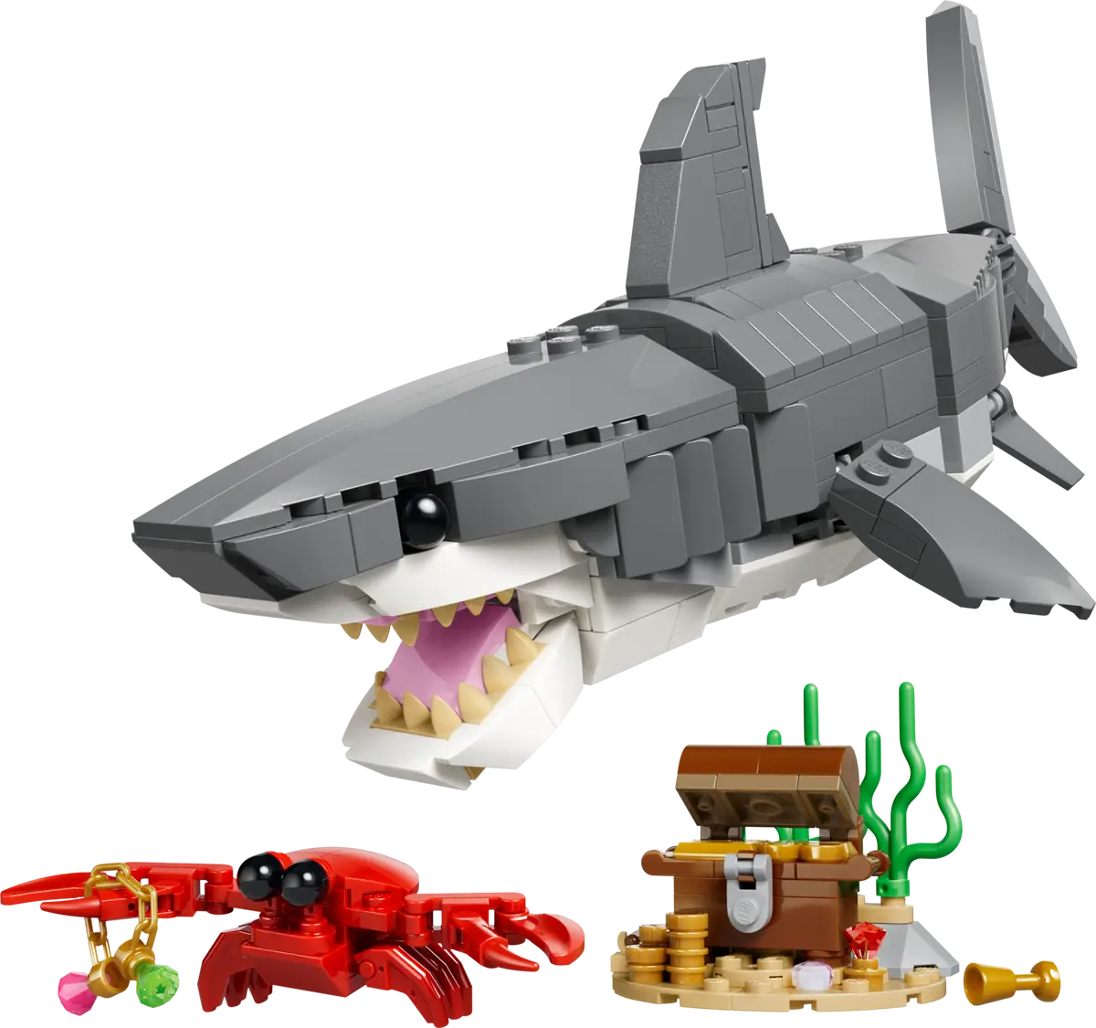 Fierce Shark with a Treasure Chest 31381, Lego Creator 3-in-1