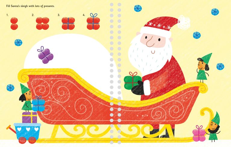 Fingerprint Activities Santa's Workshop, Usborne
