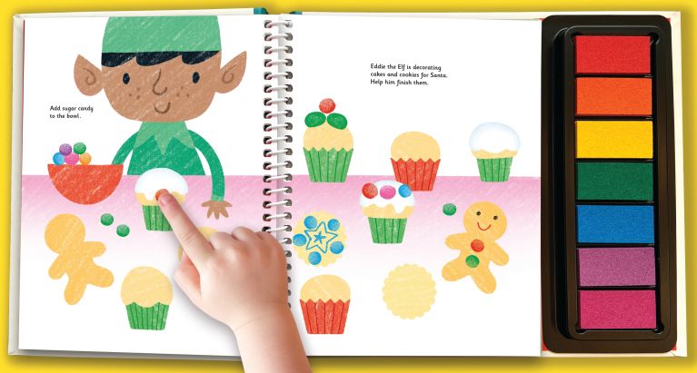 Fingerprint Activities Santa's Workshop, Usborne